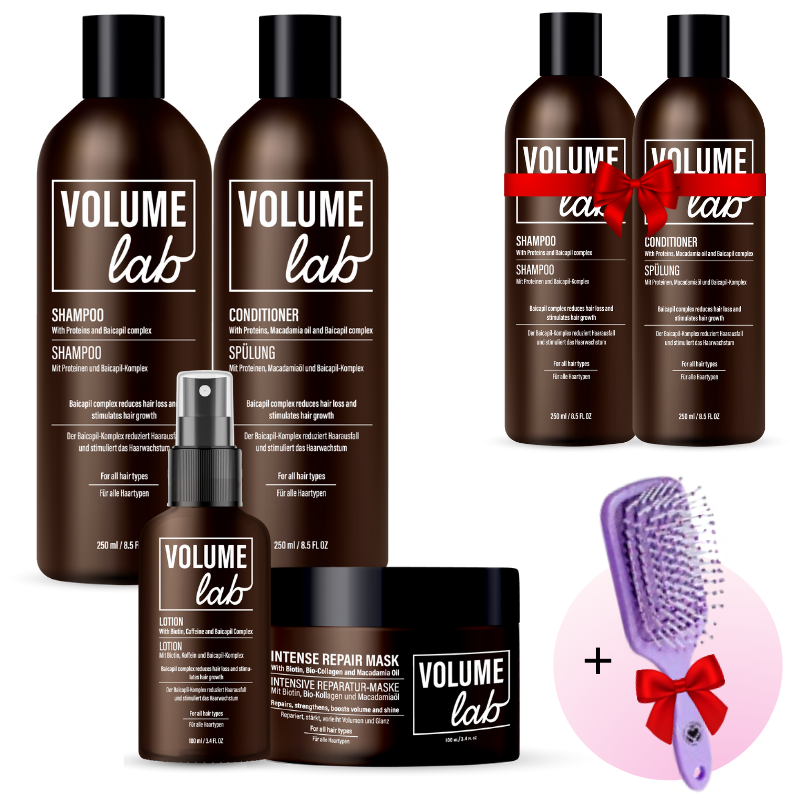 Zbadany klinicznie intensywny i skoncentrowany zestaw do pielęgnacji włosów + prezent: dodatkowy zestaw