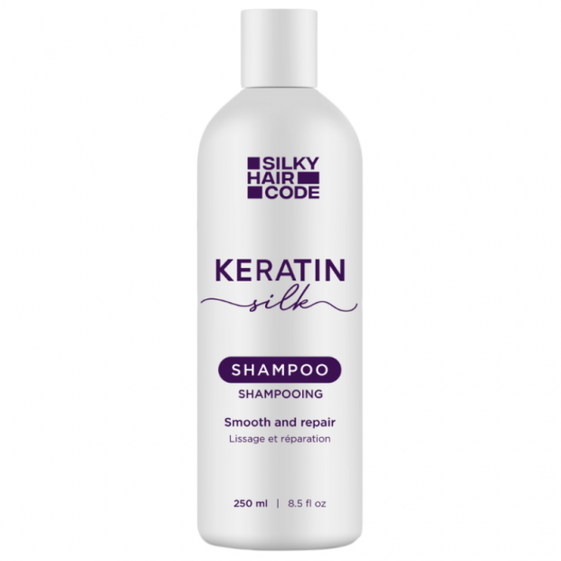 Intensywna naprawa uszkodzonych włosów Szampon KERATIN SILK