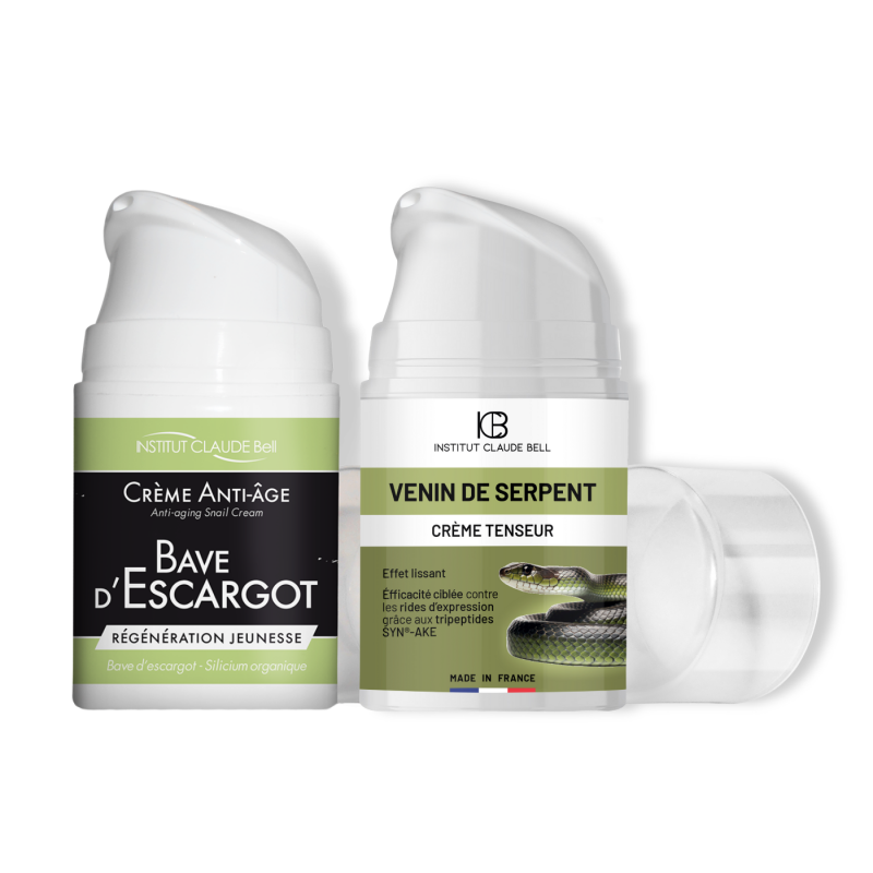 Krem przeciwzmarszczkowy na dzień i na noc ze śluzem ślimaka i wydzieliną węża